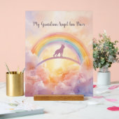 German Shepherd Rainbow Bridge Memorial Sign Acryl Bord (Huwelijk)
