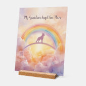 German Shepherd Rainbow Bridge Memorial Sign Acryl Bord (Hoek)