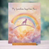 German Shepherd Rainbow Bridge Memorial Sign Acryl Bord (Neutraal)