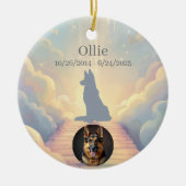 German Shepherd Rainbow Bridge Ornament (Voorkant)