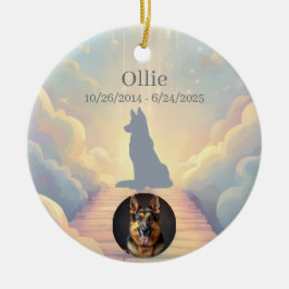 German Shepherd Rainbow Bridge Ornament
