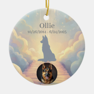 German Shepherd Rainbow Bridge Ornament