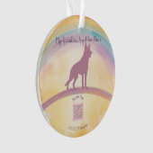 German Shepherd Rainbow Bridge Ornament with Music (voorkant)
