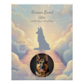 German Shepherd Rainbow Bridge Poster (Voorkant)