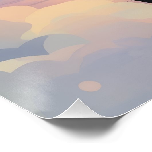 German Shepherd Rainbow Bridge Poster (Hoek)