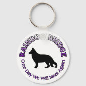 GERMAN SHEPHERD RAINBOW BRIDGE SLEUTELHANGER (Voorkant)