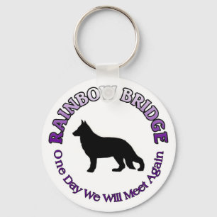 GERMAN SHEPHERD RAINBOW BRIDGE SLEUTELHANGER