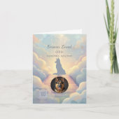 German Shepherd Rainbow Bridge Sympathy Card Kaart (Voorkant)
