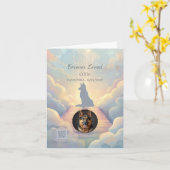 German Shepherd Rainbow Bridge Sympathy Card Kaart (Gele Bloem)