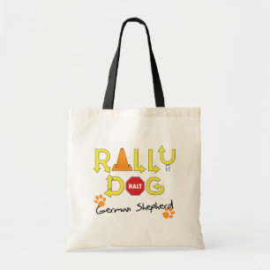 German Shepherd Rally Dog Tote Bag