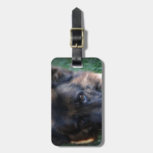 German Shepherd Randy vom Leithawald Bagagelabel (Voorkant verticaal)