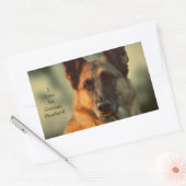 German Shepherd Rechthoekige Sticker (Envelop)