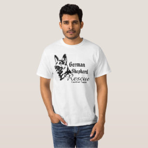 German Shepherd Rescue 2 sided Shirt adopteert ple
