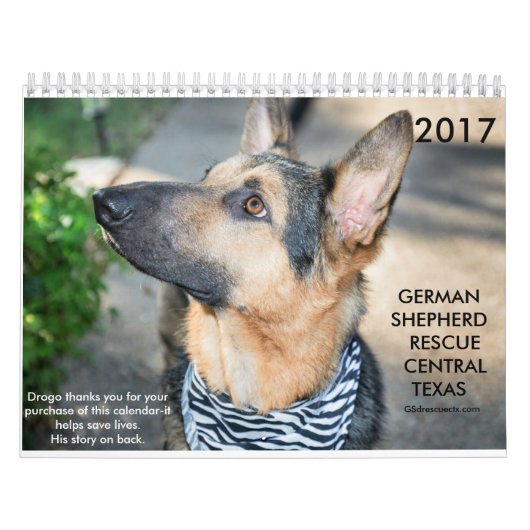 German Shepherd Rescue Central Texas 2017 kalender (Hoes)