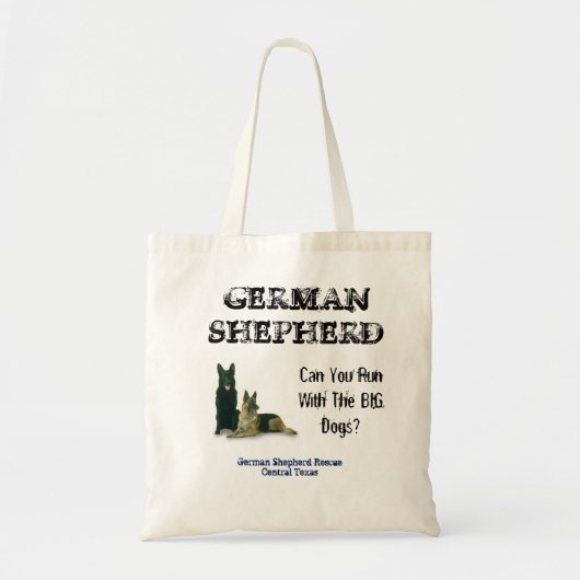 German Shepherd Rescue Central Texas canvas tas (Voorkant)
