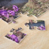 German Shepherd Rescue Dog With Flowers Legpuzzel (Zijkant)