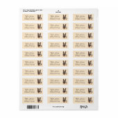 German Shepherd Return Address Label (Full Sheet)