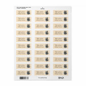 German Shepherd Return Address Label (Full Sheet)