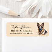 German Shepherd Return Address Label (Insitu)