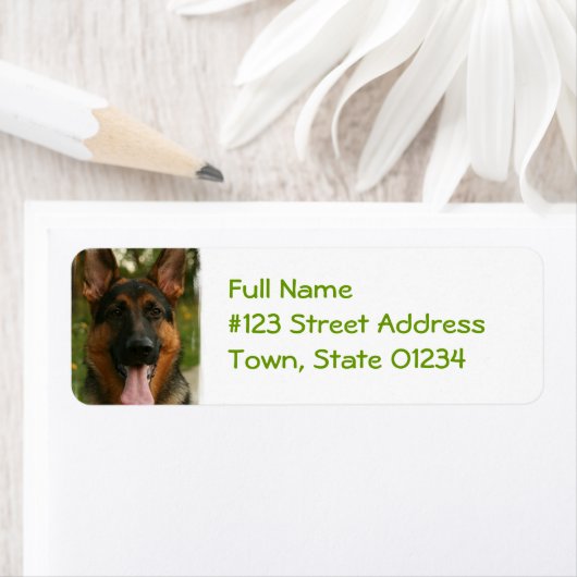 German Shepherd Return Address Label (Insitu)