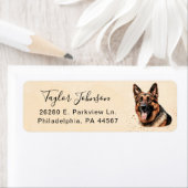 German Shepherd Return Address Label (Insitu)
