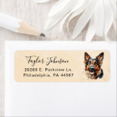 German Shepherd Return Address Label (Insitu)