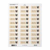 German Shepherd Return Address Label (Full Sheet)