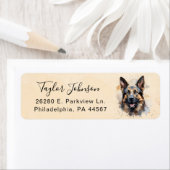 German Shepherd Return Address Label (Insitu)