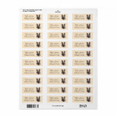 German Shepherd Return Address Label (Full Sheet)