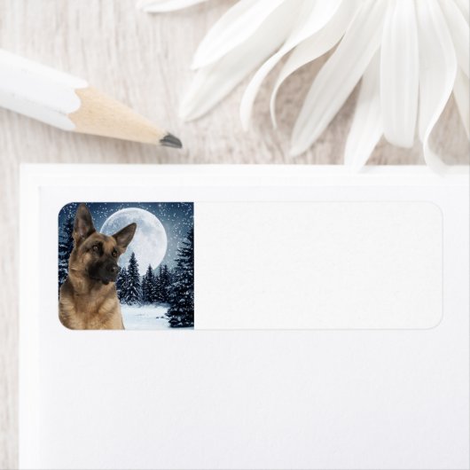 German Shepherd Return Address Label (Insitu)