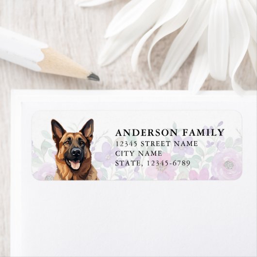 German Shepherd Return Address Labels (Insitu)