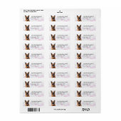 German Shepherd Return Address Labels (Full Sheet)