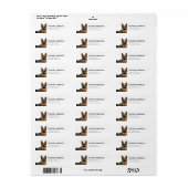 German Shepherd Return Address Labels (Full Sheet)
