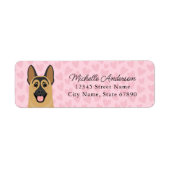 German Shepherd Return Address Labels (Voorkant)