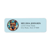 German Shepherd Return Address Labels (Voorkant)