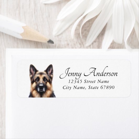 German Shepherd Return Address Labels (Insitu)