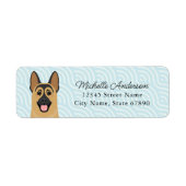 German Shepherd Return Address Labels (Voorkant)