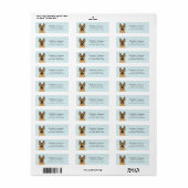 German Shepherd Return Address Labels (Full Sheet)