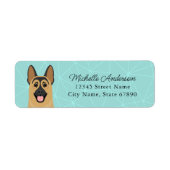 German Shepherd Return Address Labels (Voorkant)
