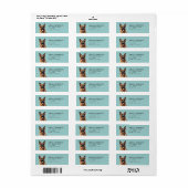 German Shepherd Return Address Labels (Full Sheet)