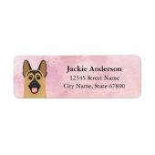 German Shepherd Return Address Labels (Voorkant)