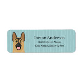 German Shepherd Return Address Labels (Voorkant)