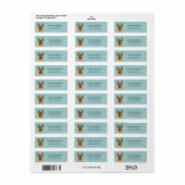 German Shepherd Return Address Labels (Full Sheet)