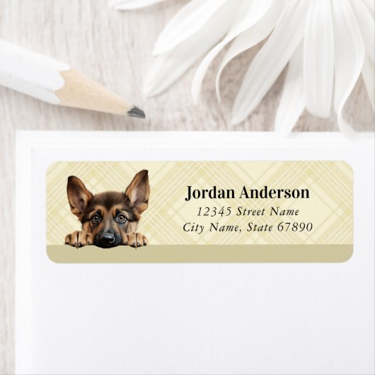 German Shepherd Return Address Labels (Insitu)