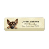 German Shepherd Return Address Labels (Voorkant)
