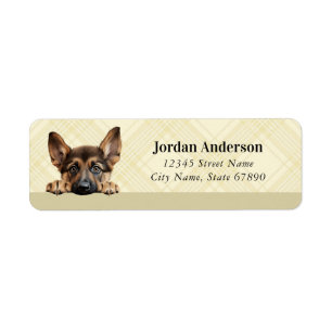 German Shepherd Return Address Labels