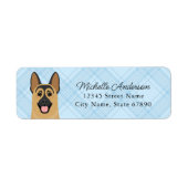 German Shepherd Return Address Labels (Voorkant)