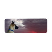 German Shepherd Return Address Labels (Voorkant)