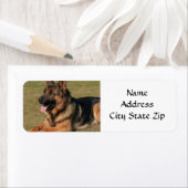 * GERMAN SHEPHERD* RETURN ADRES ETIKET (Insitu)