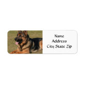 * GERMAN SHEPHERD* RETURN ADRES ETIKET (Voorkant)